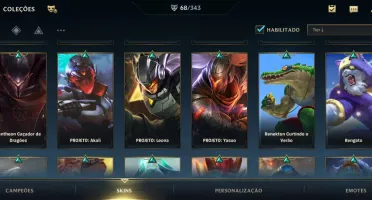 WILD RIFT 69 SKINS; PASSE ON; PASSO TODOS OS DADOS