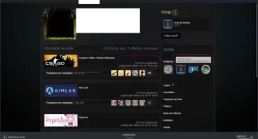 CONTA SMURF COM PRIME - 530 HORAS - VÁRIOS JOGOS CAROS