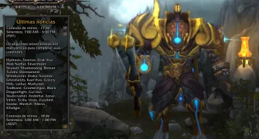 CONTA WOW TOP COM SKIN DRUIDA GUARDIÃO