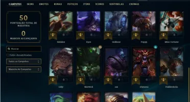 Conta Diamante 2 com 30 Champs e 15 Fragmentos de Skins