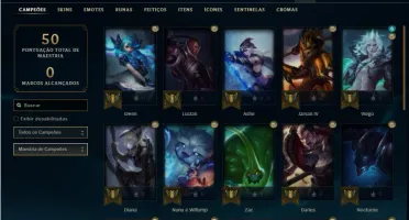 Conta Diamante 2 com 30 Champs e 15 Fragmentos de Skins