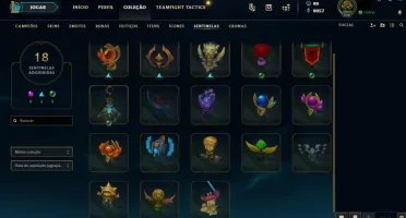 Conta league of legends platina 4, todos champs, 68 skins