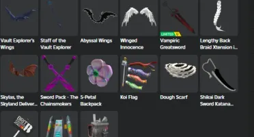 Conta com +700 robux, várias skins, passes e jogos upados