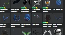 Conta com +700 robux, várias skins, passes e jogos upados