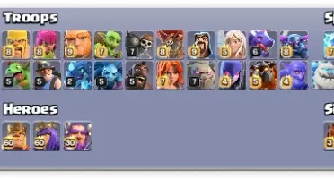 Clash of Clans cv 12 quase full