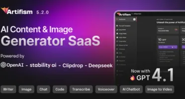 Artifism - AI Content & Image Generator SaaS