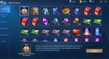 Conta Mobile legends mediana nv.30 baratin
