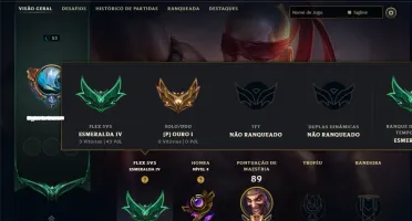 Ouro 1 com 75 Champs e 16 Skins