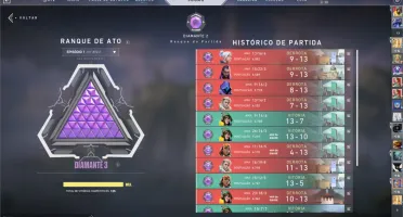 CONTA COM VÁRIAS SKINS