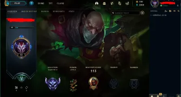 conta d3 ,45 campeões , 8 skin
