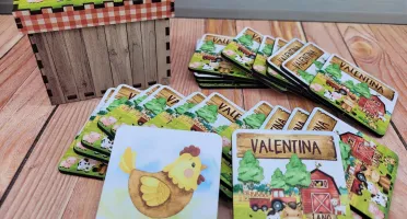 Jogo da Memória Fazendinha em MDF com 12 Pares