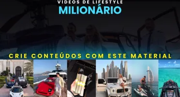 300 Vídeos De Lifestyle Milionário | Crie Conteúdos