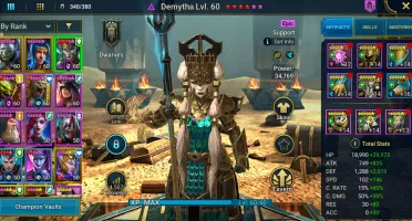 Raid shadow legends conta, com muita energia.
