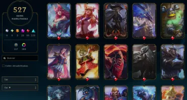 Conta Com +500 Skins E Ahri Termal Gatcha