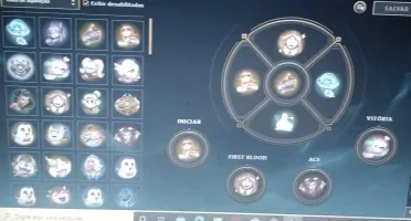 CONTA DE LOL MUITO TOP PLATINA 4 COM 322 SKINS