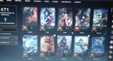 CONTA DE LOL MUITO TOP PLATINA 4 COM 322 SKINS