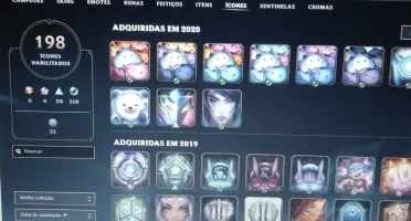 CONTA DE LOL MUITO TOP PLATINA 4 COM 322 SKINS