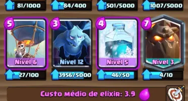 Conta Clash Royale 4000 trofeus deck de lava nv3