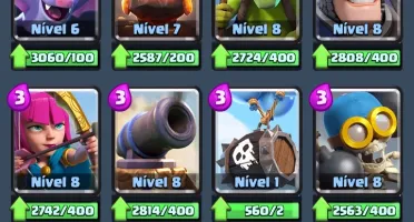 Conta Clash Royale 4000 trofeus deck de lava nv3