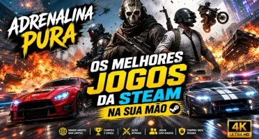 Pack de Jogos para PC Steam – Ação, RPG e Mundo Aberto