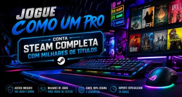 Pack de Jogos para PC Steam – Ação, RPG e Mundo Aberto