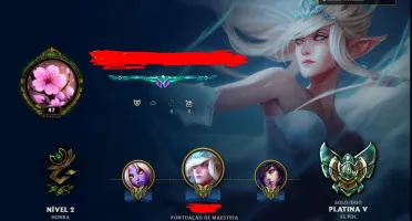 Conta Platina Full Champ Com 153 Skins!