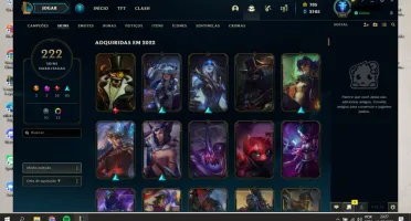 Conta Lol, quase todos os personagens, 6 skins vitoriosas, G