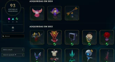 Conta league of legends/valorant/tft 1487 skins 2011 lvl 457