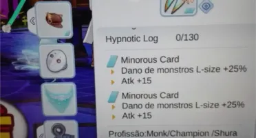 Vendo monk lev 97 job 55/58 mult job ferreiro 2 cartas mino
