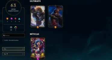Conta Gold VI 120 campeões/63 Skins