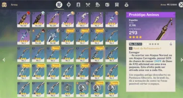 DILUC / AR 25 + 6 PERSONAGENS 4*