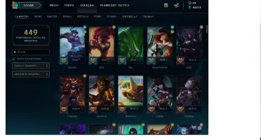 Conta Platina 4 (20 Vitorias), todos os champions, 254 skins