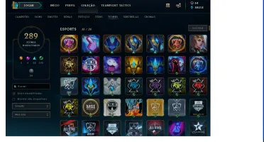Conta Platina 4 (20 Vitorias), todos os champions, 254 skins