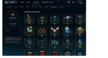 Conta Platina 4 (20 Vitorias), todos os champions, 254 skins
