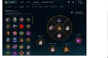 Conta Platina 4 (20 Vitorias), todos os champions, 254 skins
