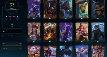 CONTA GOLD 4 COM MUITAS SKINS E CAMPEÕES