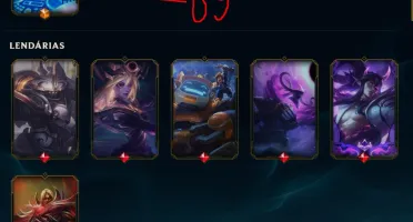 Conta Platina 2 65 skins 96 champs, ex diamond 4