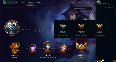 Conta LoL GOLD 40 skins (C/ ultimate) TODOS CAMPEÕES / RUNAS