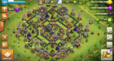 Conta Clash of Clans CV9 QUASE FULL