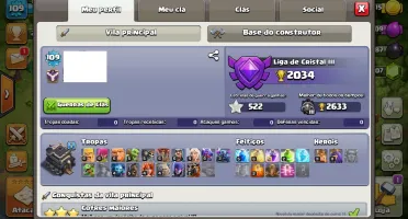 Conta Clash of Clans CV9 QUASE FULL