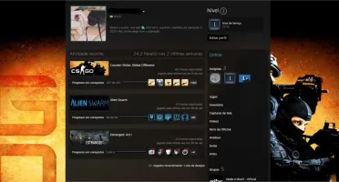 Conta prime CS:GO com 2 medalhas