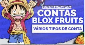 Conta vip de Blox Fruits: Frutas Raras, Nível Máximo e Mui