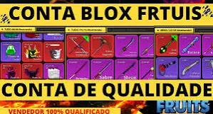 Conta vip de Blox Fruits: Frutas Raras, Nível Máximo e Mui