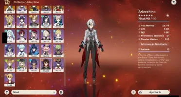 Conta Genshin AR 60 | 24 Personagens 5 Estrelas Conta Antiga