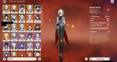 Conta Genshin AR 60 | 24 Personagens 5 Estrelas Conta Antiga