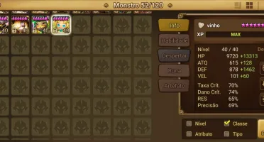 Conta Summoners Wars C3/C1