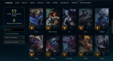 Bronze 2 com 60 Champs e 43 Skins