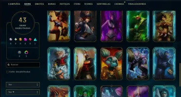 Bronze 2 com 60 Champs e 43 Skins