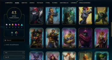 Bronze 2 com 60 Champs e 43 Skins