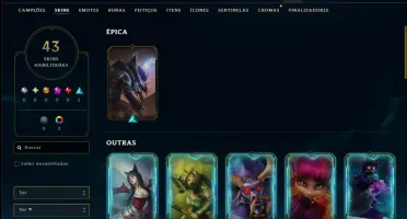 Bronze 2 com 60 Champs e 43 Skins